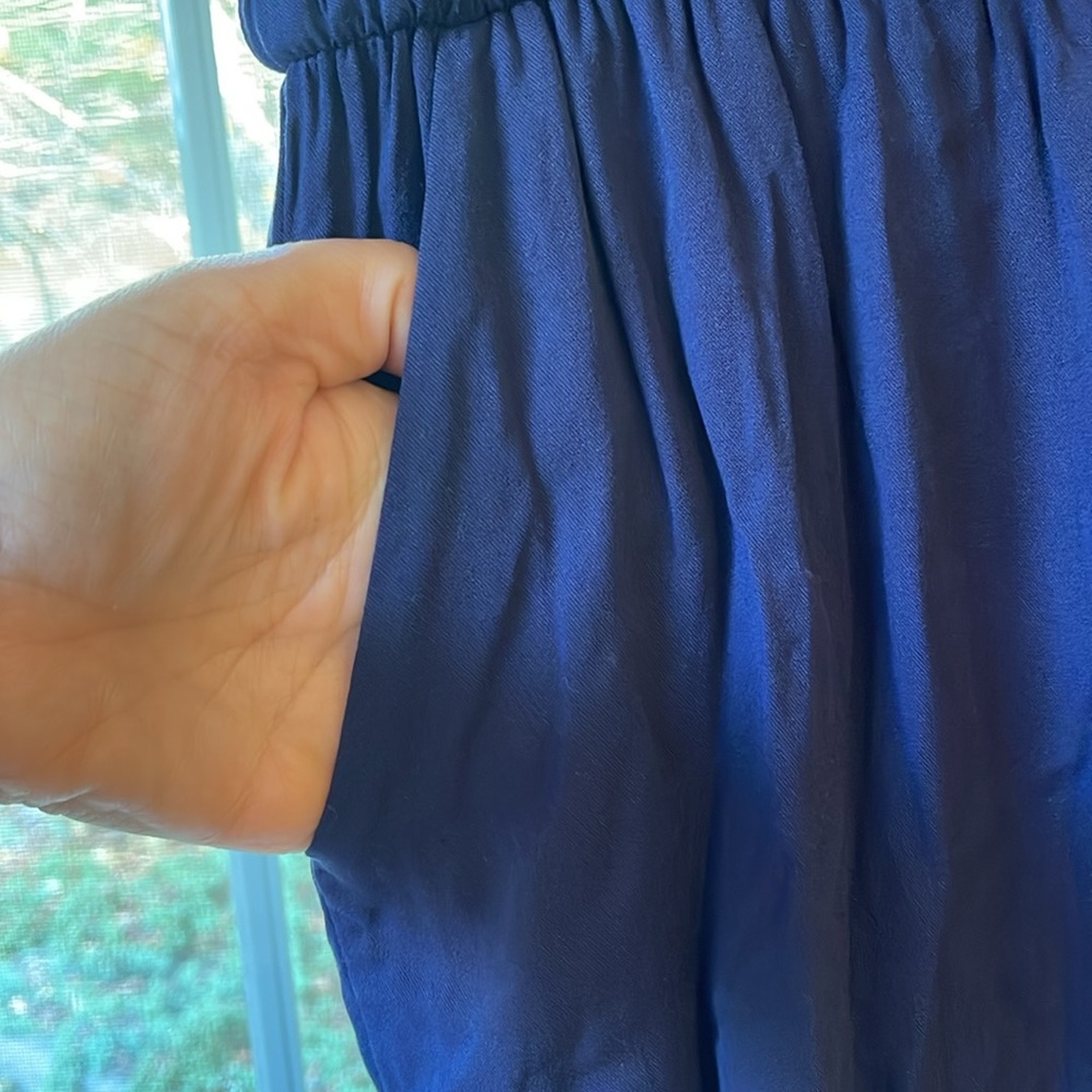 Torrid Navy Button Front Romper Pantsuit 2X 18-20 - Picture 6 of 10